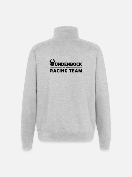 Racing Team Design GREEN - Quarter-Zip-Sweatshirt - Grau meliert