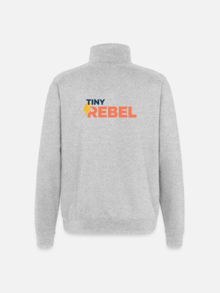 Tiny rebel - Quarter-Zip Sweatshirt - heather grey