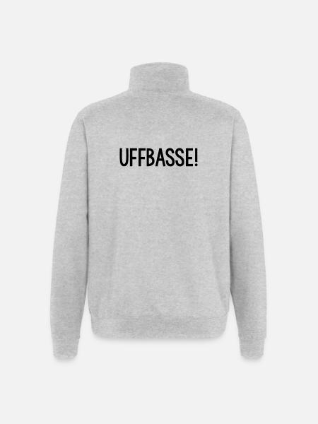 UFFBASSE Dialekt badisch - Quarter-Zip-Sweatshirt - Grau meliert