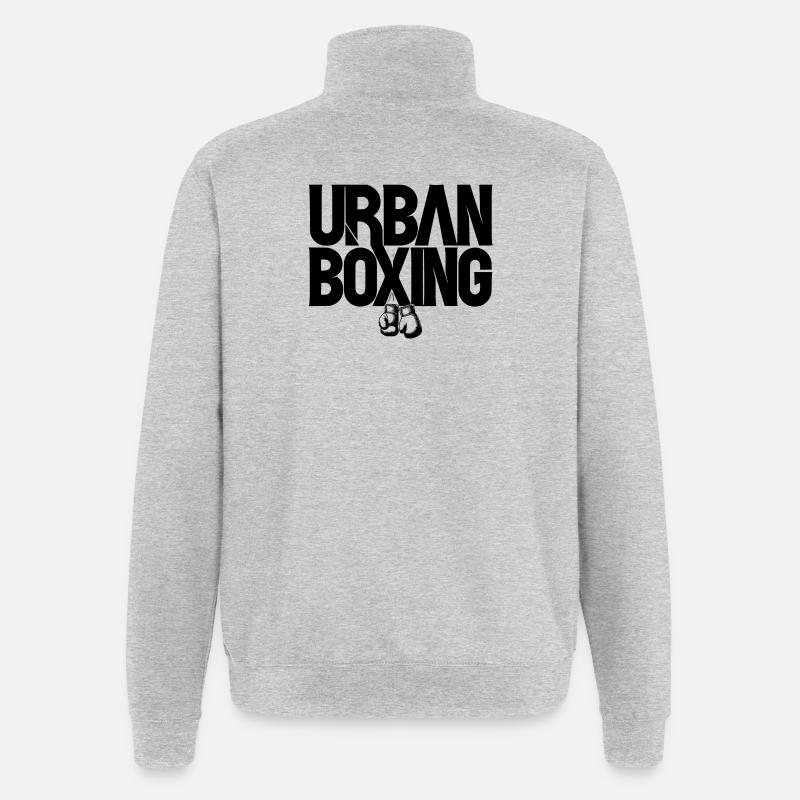 Boxing - Quarter-Zip Sweatshirt - heather grey