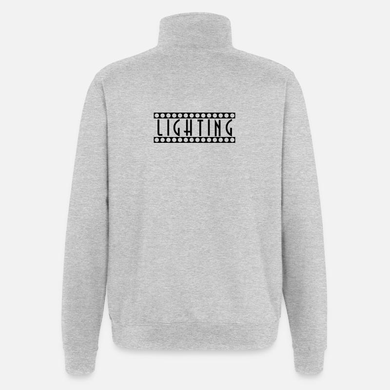 éclairage - Sweat à zip 1/4 - gris chiné