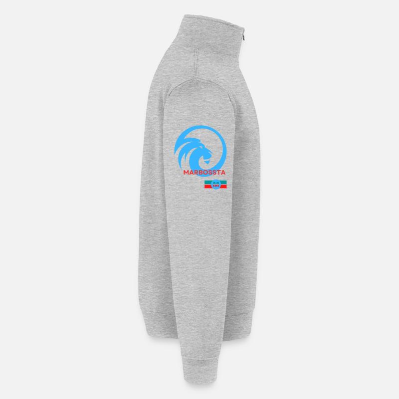 LOGO LÖWE MARBOSSTA - Quarter-Zip-Sweatshirt - Grau meliert