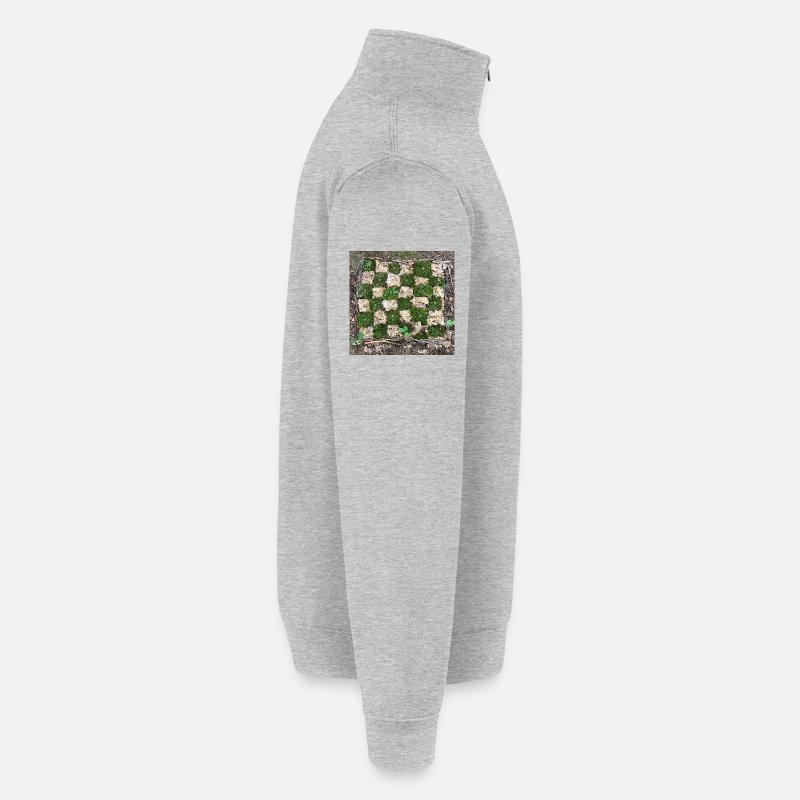 Forest Plants Pattern Design Quarter-Zip Sweatshirt