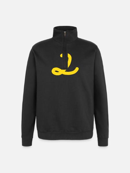 2 Numéro deux - Sweat à zip 1/4 - noir