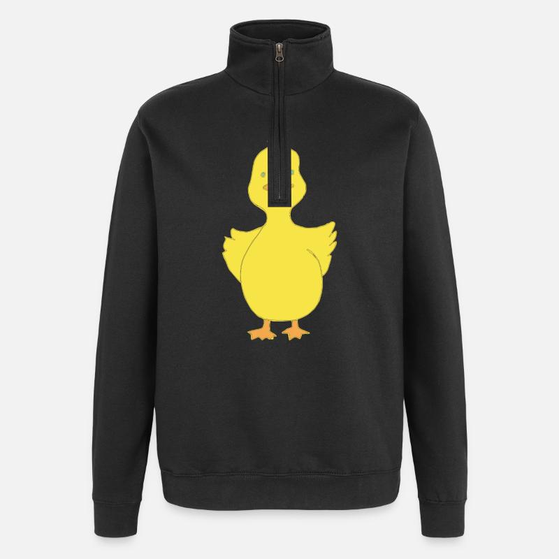 Drôle de canard - Sweat à zip 1/4 - noir