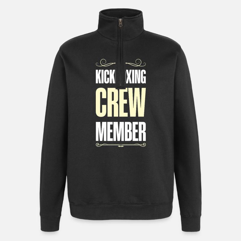 Équipe de kickboxing - Sweat à zip 1/4 - noir