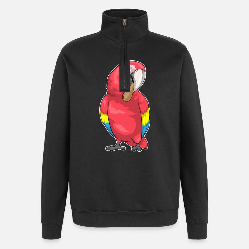 Parrot Peanut - Quarter-Zip Sweatshirt - black