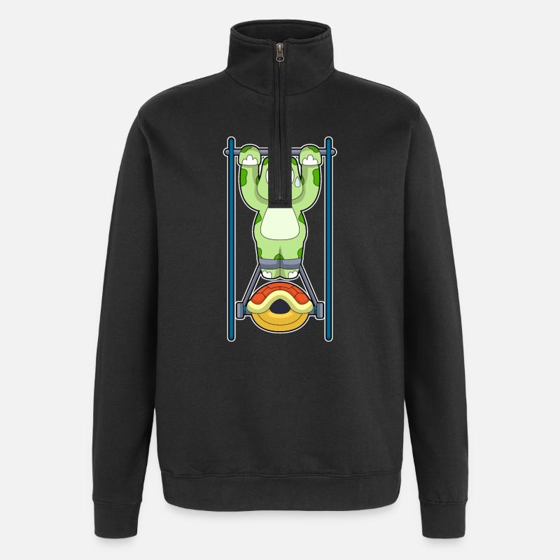 Culturisme Turtle Culturiste Culturisme - Sweat à zip 1/4 - noir