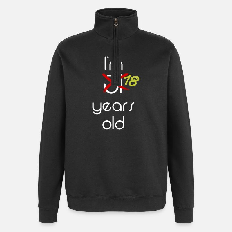 Célébration des 31 ans Style graphique - Sweat à zip 1/4 - noir