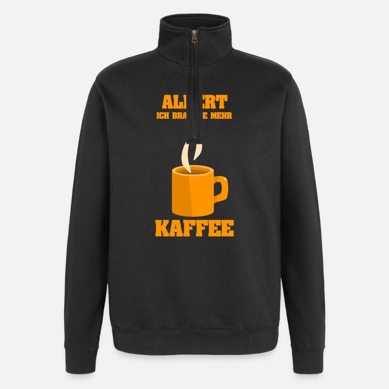 Albert - Quarter-Zip-Sweatshirt - Schwarz