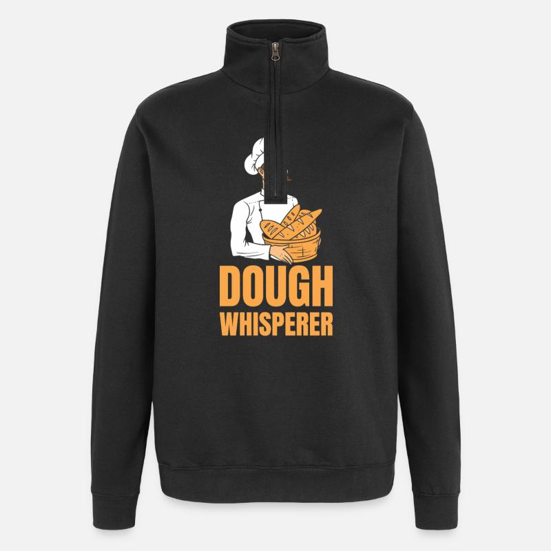 Baker Dough Whisperer - Quarter-Zip Sweatshirt - black