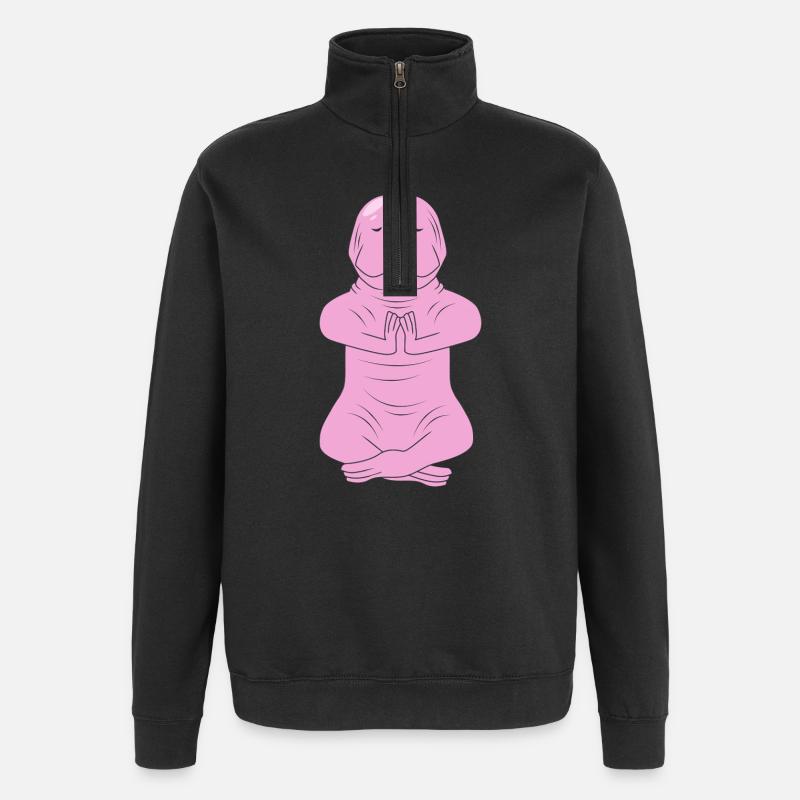 Chiot de sable - Sweat à zip 1/4 - noir