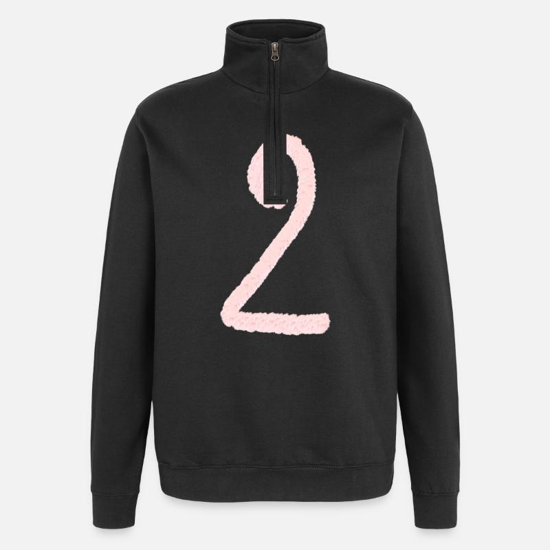 Abbildung 2 - Quarter-Zip-Sweatshirt - Schwarz