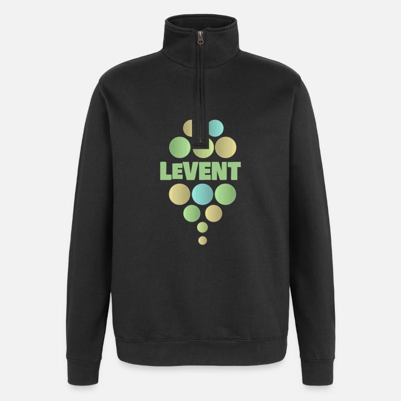 Pastel Doten Pyramid LEVENT - Quarter-Zip Sweatshirt - black