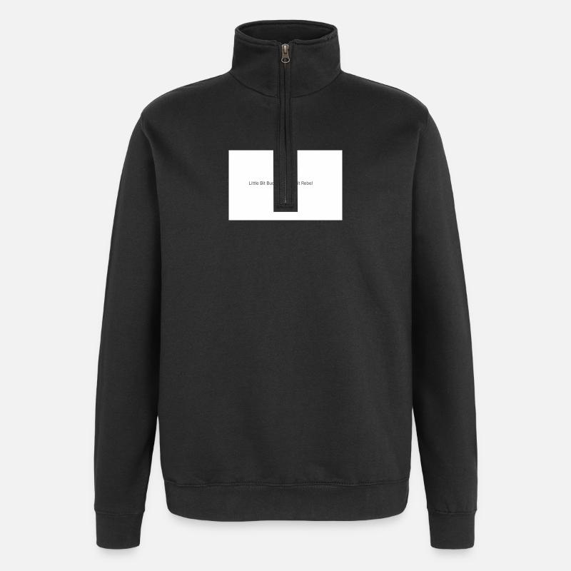 Both sides win  - Quarter-Zip Sweatshirt - black