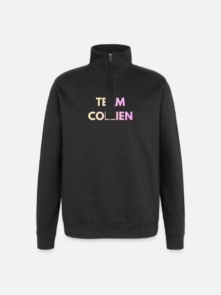Team Collien Gradient Text - Quarter-Zip Sweatshirt - black