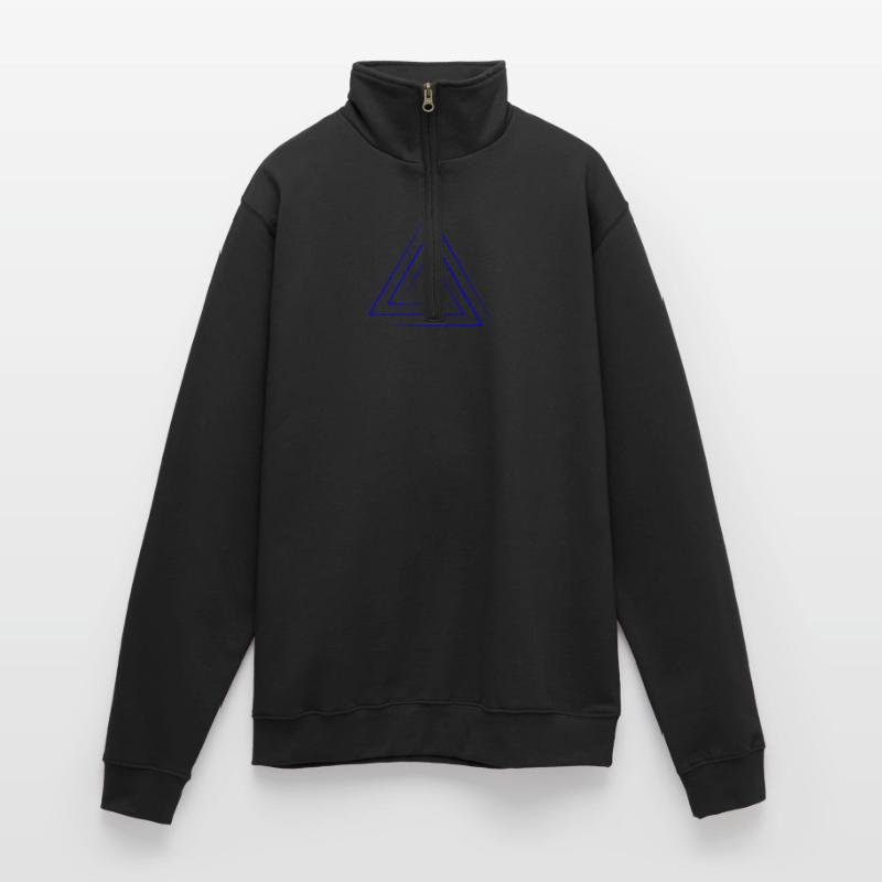 Geometric triangular nesting Quarter-Zip Sweatshirt