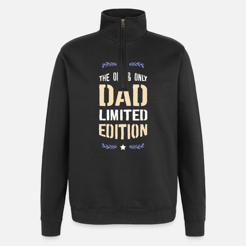 Only Papa Limited Edition - Quarter-Zip Sweatshirt - black