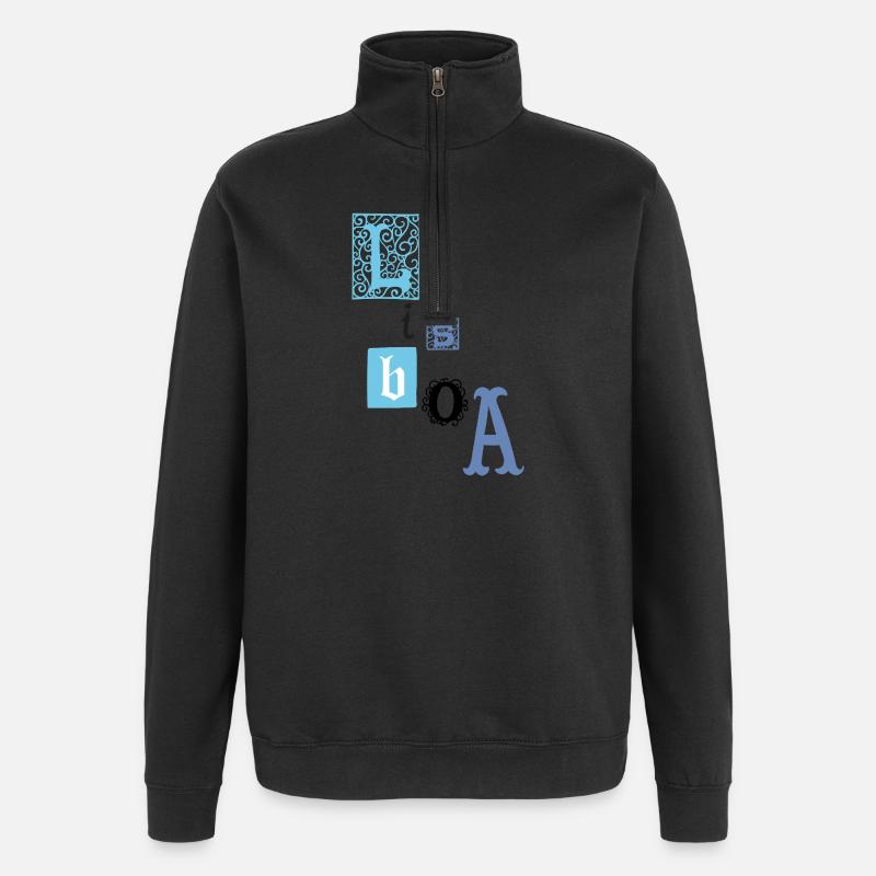Lisboa - Sweat à zip 1/4 - noir