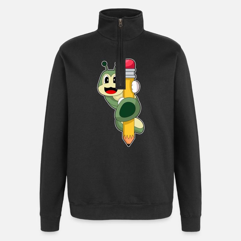 École de crayons Caterpillar Pupil - Sweat à zip 1/4 - noir