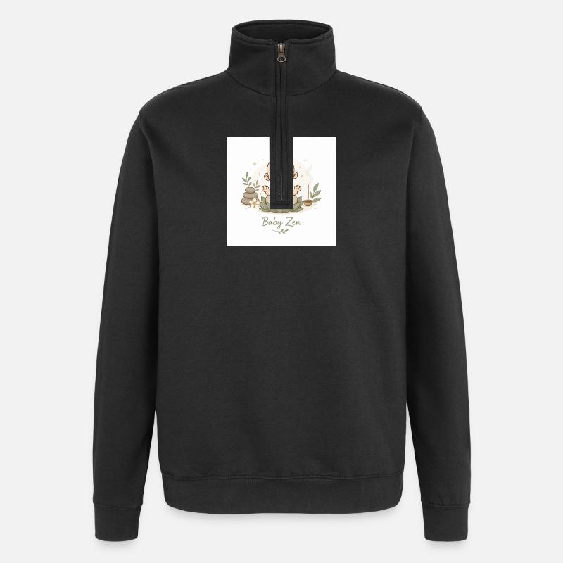 Bébé Zen Pacifique - Sweat à zip 1/4 - noir