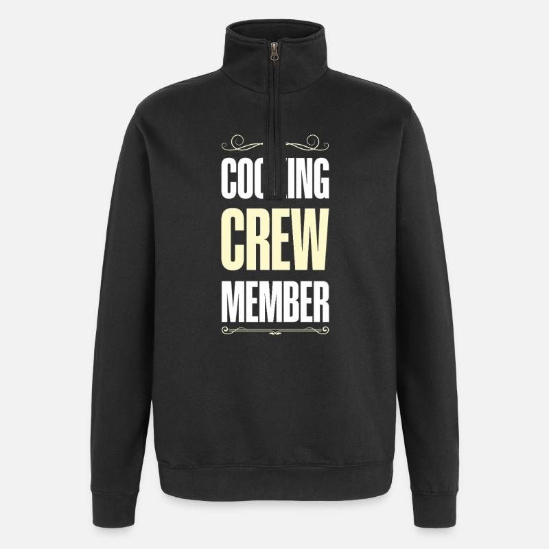 Cooking Crew - Quarter-Zip-Sweatshirt - Schwarz