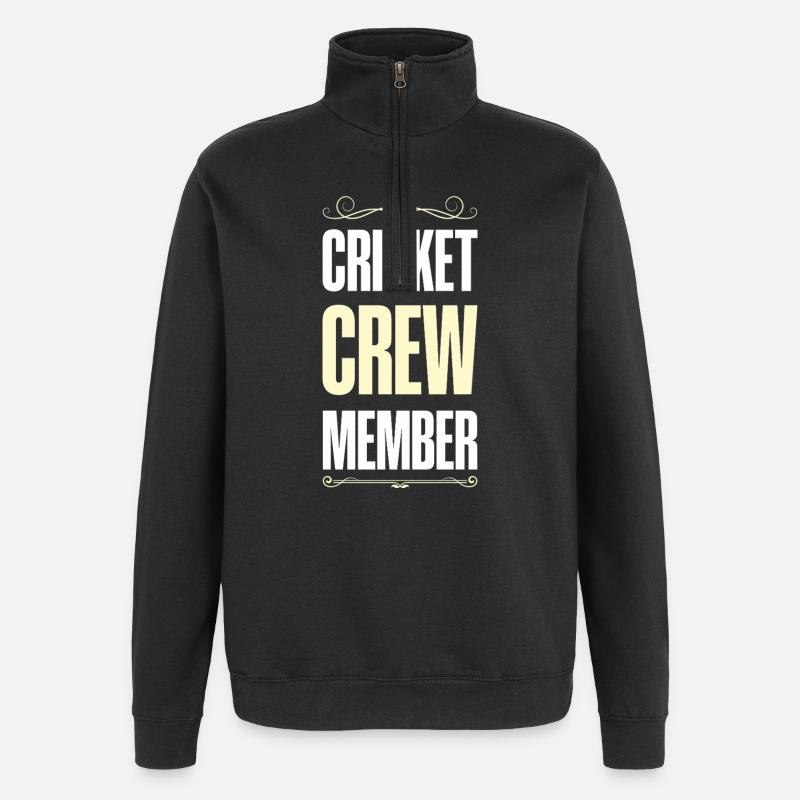 Cricket Crew - Quarter-Zip-Sweatshirt - Schwarz