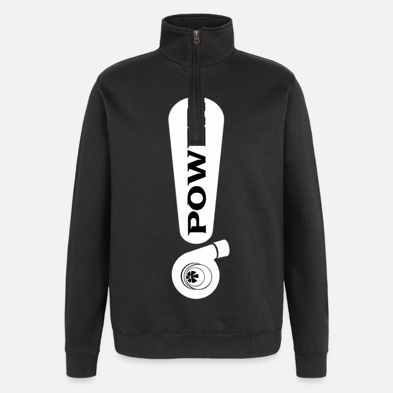 Turbo - Quarter-Zip-Sweatshirt - Schwarz