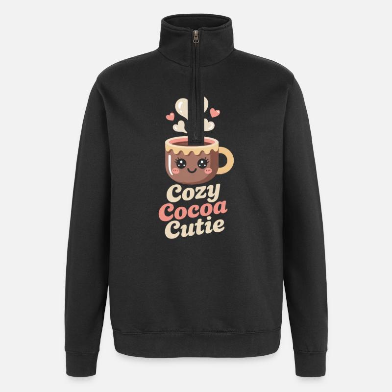 Kakao - Cocoa Mignon Douillet - Sweat à zip 1/4 - noir