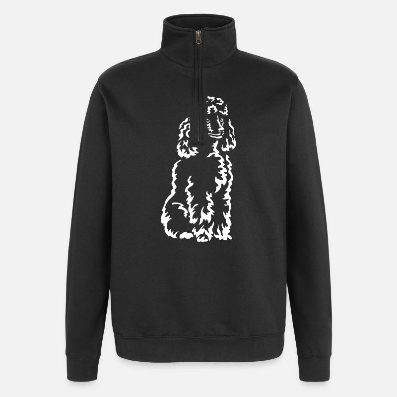 Poodle "Black Edition" - Quarter-Zip Sweatshirt - black