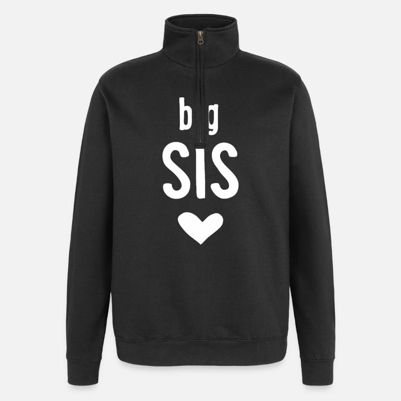 Grande Sœur - Sweat à zip 1/4 - noir