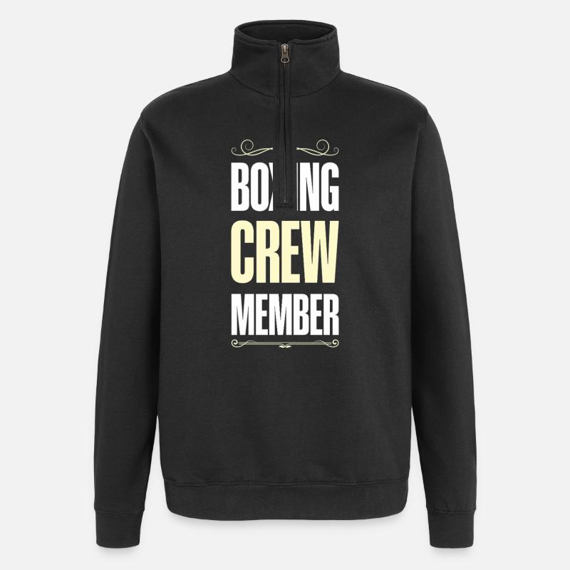 Boxing Crew - Quarter-Zip-Sweatshirt - Schwarz