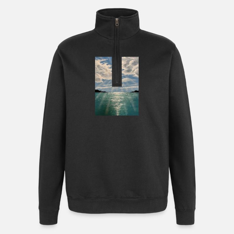 Sonnenschein - Quarter-Zip-Sweatshirt - Schwarz
