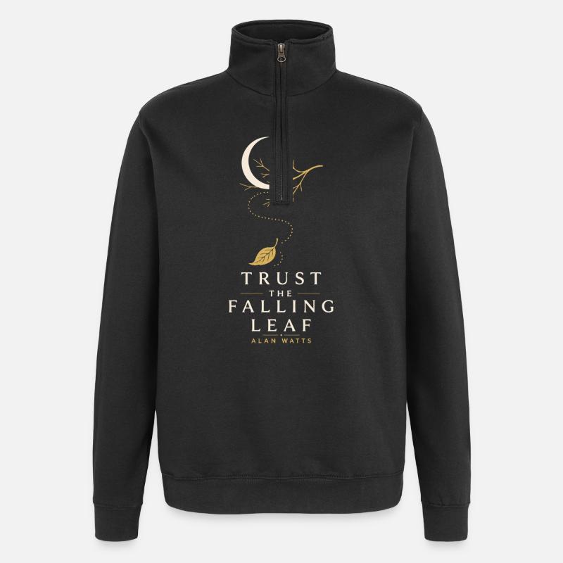 Falling Leaf Trust - Quarter-Zip-Sweatshirt - Schwarz