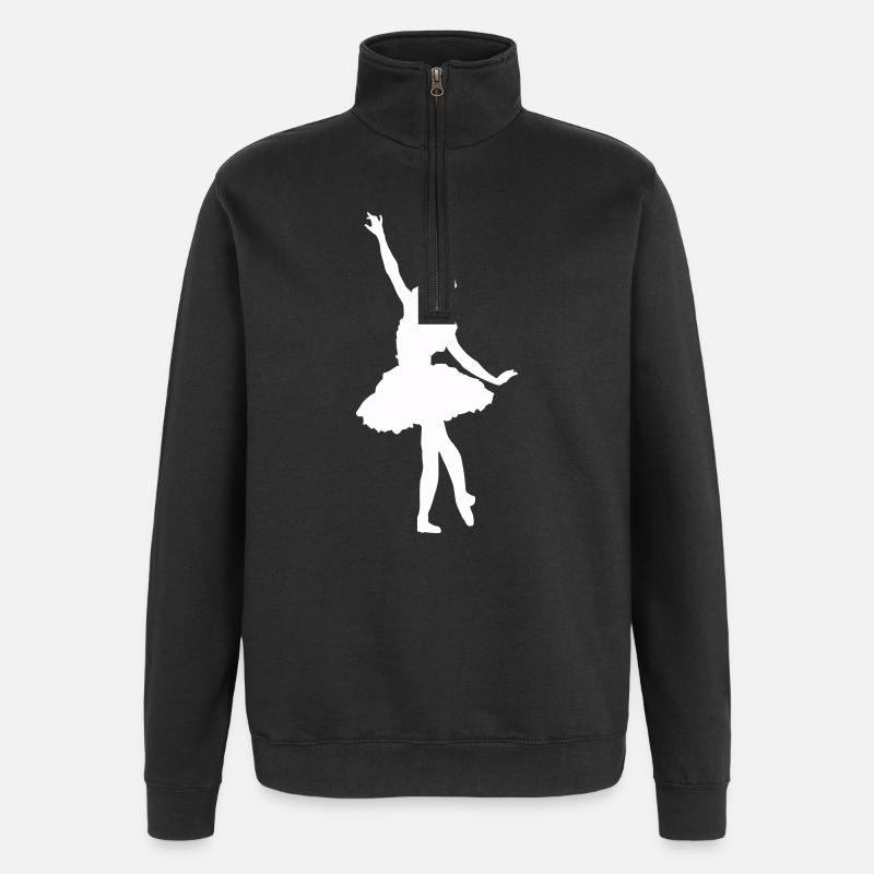 Dancing Silhouette Ballet - Sweat à zip 1/4 - noir