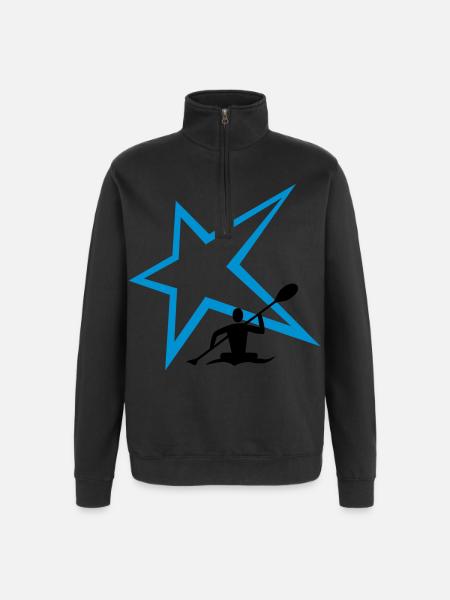 Canoe Stern - Quarter-Zip Sweatshirt - black