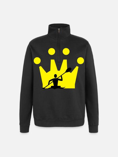 Canoe Crown - Quarter-Zip Sweatshirt - black