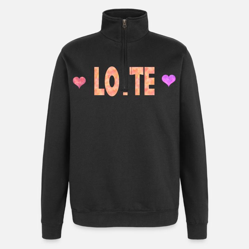 Lotte - Quarter-Zip Sweatshirt - black
