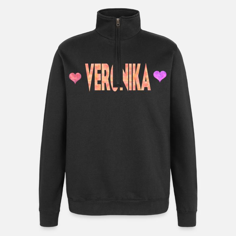 Veronika - Sweat à zip 1/4 - noir