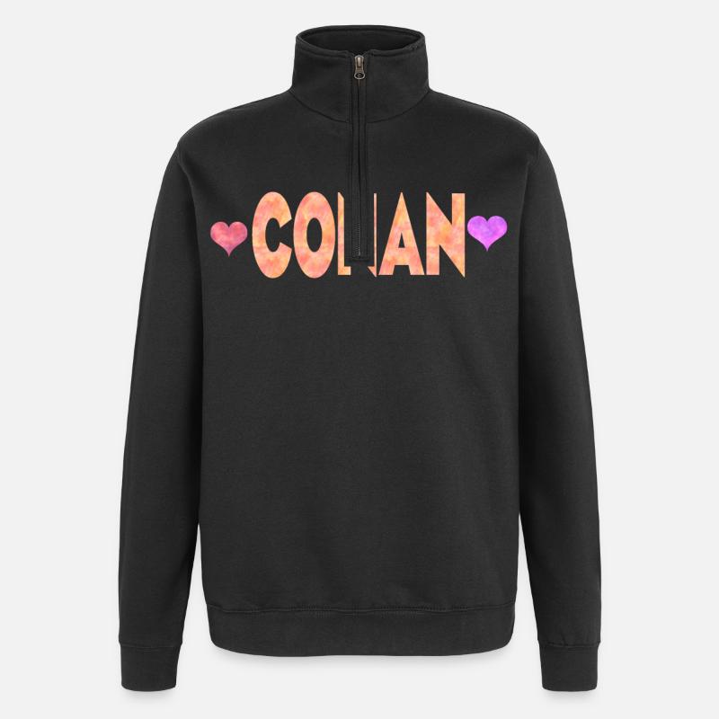 Conan - Sweat à zip 1/4 - noir