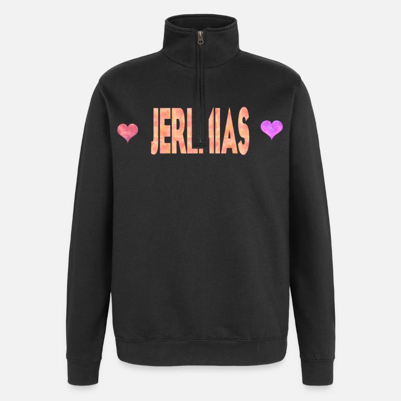 Jeremias - Quarter-Zip-Sweatshirt - Schwarz
