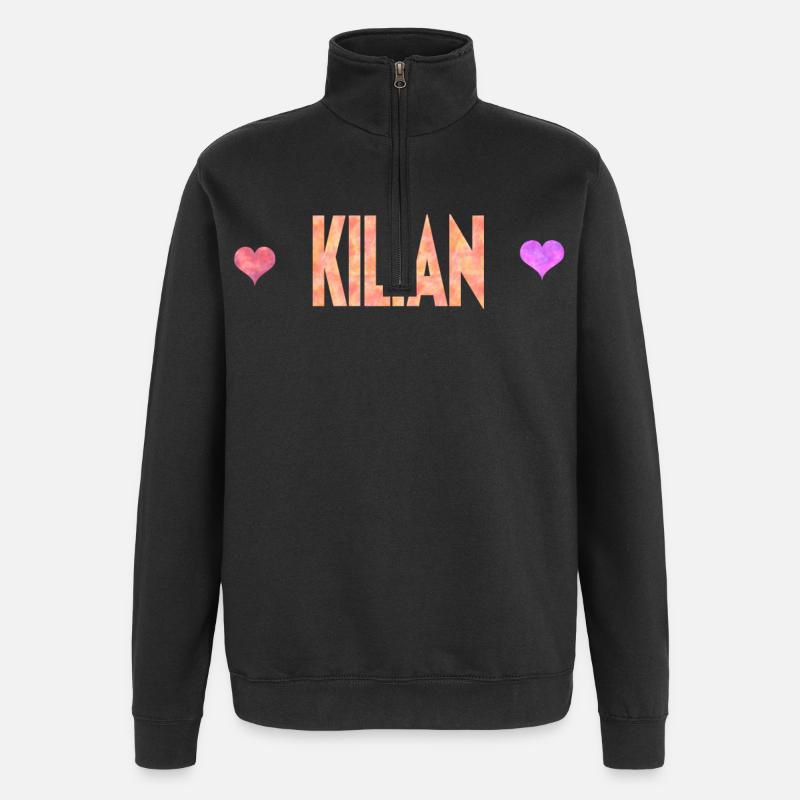 Kilian - Quarter-Zip-Sweatshirt - Schwarz