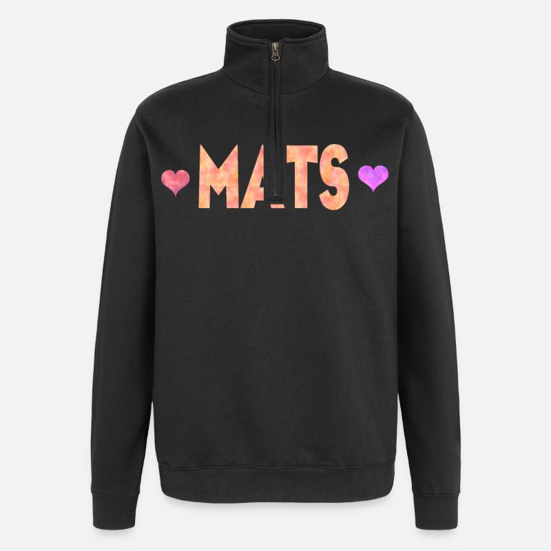 Mats - Quarter-Zip-Sweatshirt - Schwarz
