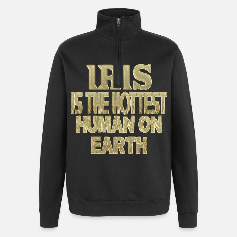 iris - Quarter-Zip Sweatshirt - black