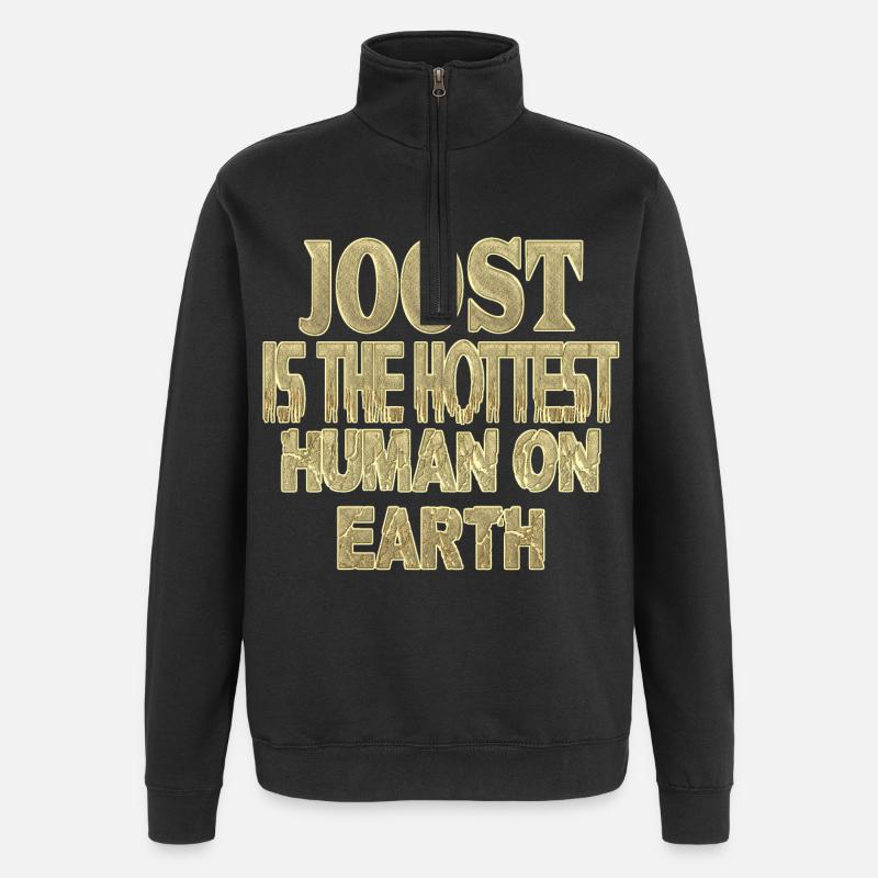 Joost - Sweat à zip 1/4 - noir