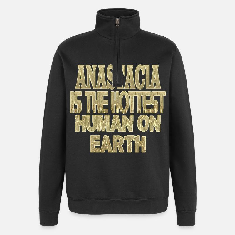 Anastacia - Sweat à zip 1/4 - noir