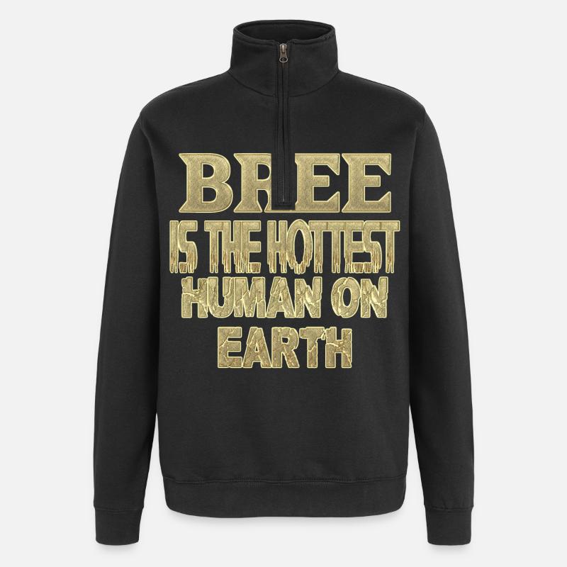 Bree - Sweat à zip 1/4 - noir