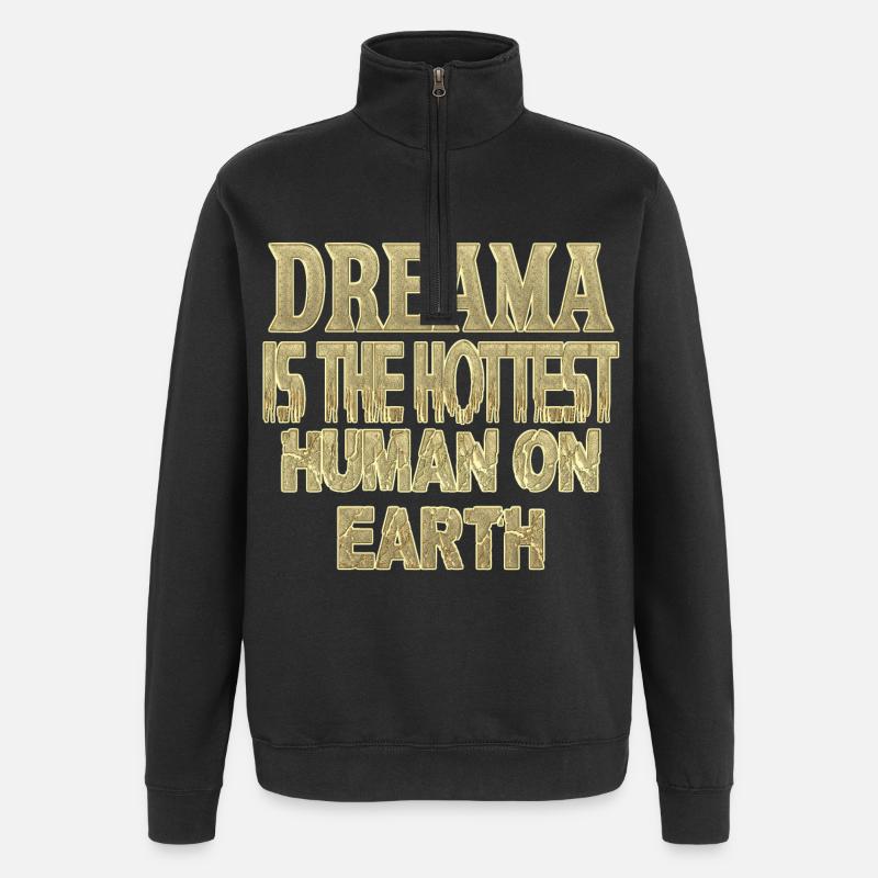 dreama - Sweat à zip 1/4 - noir