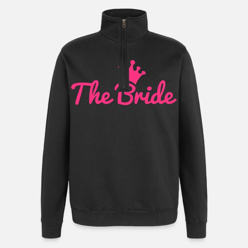 bride - Quarter-Zip Sweatshirt - black