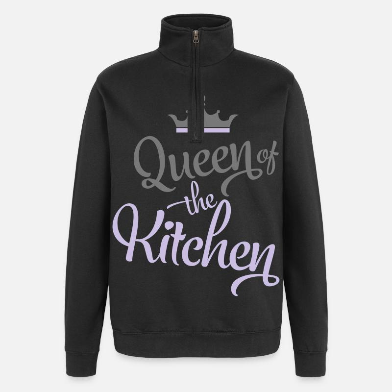 Kochen - Quarter-Zip-Sweatshirt - Schwarz